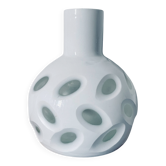 Thick glass paste vase
