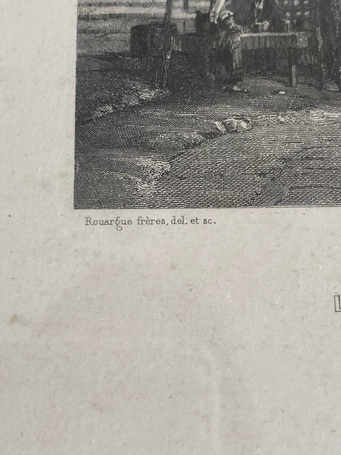 Lithograph of Rome by the Rouargue brothers 1850