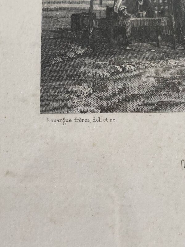 Lithographie de Rome des frères Rouargue 1850