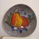 Large Niderviller Wall Platter | Glazed Ceramic with Fruit Decoration