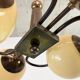 Czechoslovak rondocubist / Geometric Art Deco pendant lamp