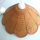 Vintage rattan flower hanging