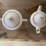 Sugar bowl and milk jug in Pallas Limoge porcelain