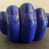 Ceramic ashtray, blue hand shape