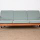 Danish 3-seater sofa in teak and new fabric, Senator model Ole Wanscher, France & Son.