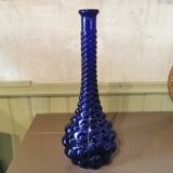 Midnight blue vintage bubble carafe