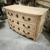 Louis XIV style solid cherry chest of drawers