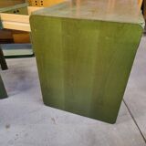 Bureau en bois vert du milieu du siècle