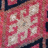 3x9 navy blue & pink turkish runner rug 79x272cm