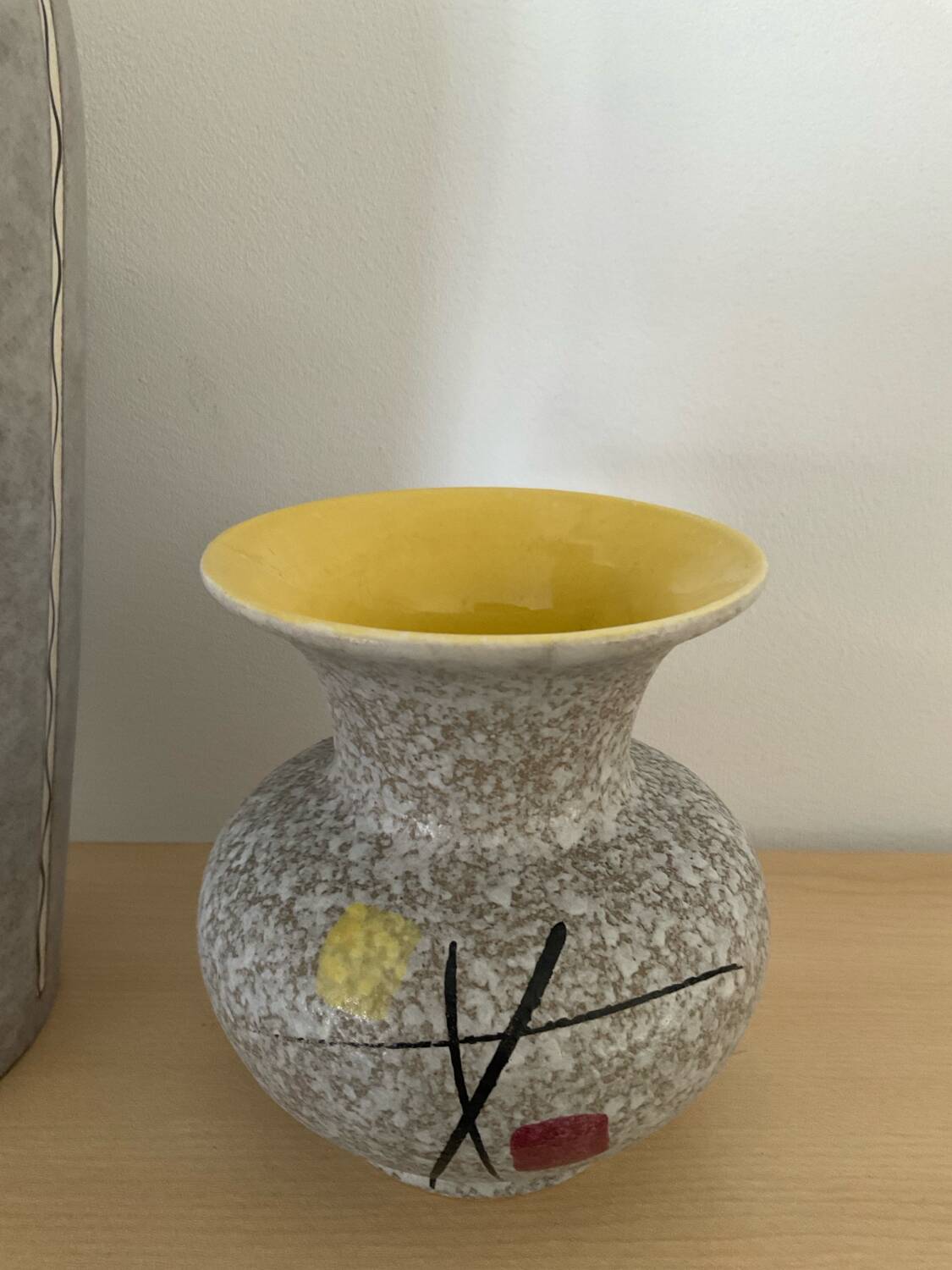 Duo of vintage Scheurich Keramik vases