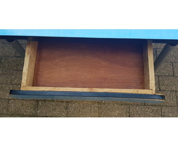 60's blue formica table