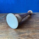 Glazed stoneware desk lamp in free form, 1950s-60s.