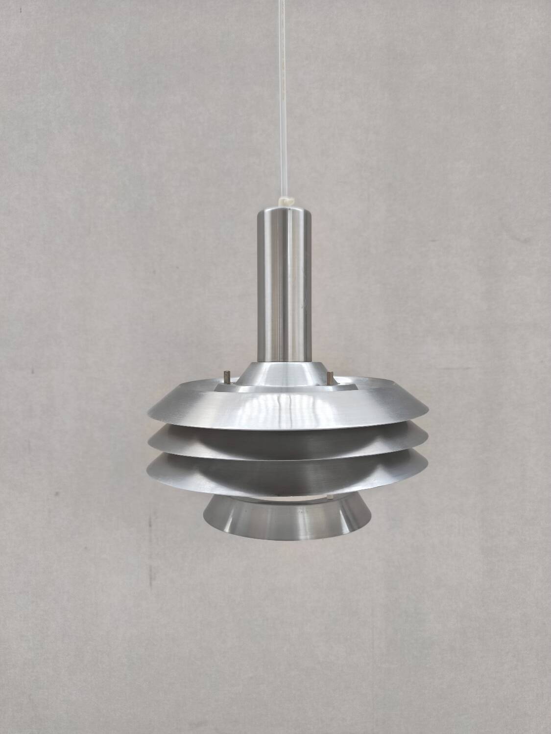 Suspension Aluminium par Lyskaer Belysning 1960s