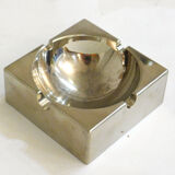 Modernist chrome metal ashtray