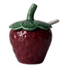 Pot à confiture barbotine fraise
