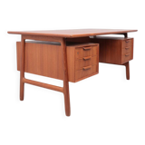 Omann Jun teak desk model 75, 1960s