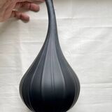 Vase Gouttes 23 cm Salviati 2007 Noir Mat Signé