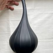 Vase Drops 23 cm Salviati 2007 Black Matte Signed