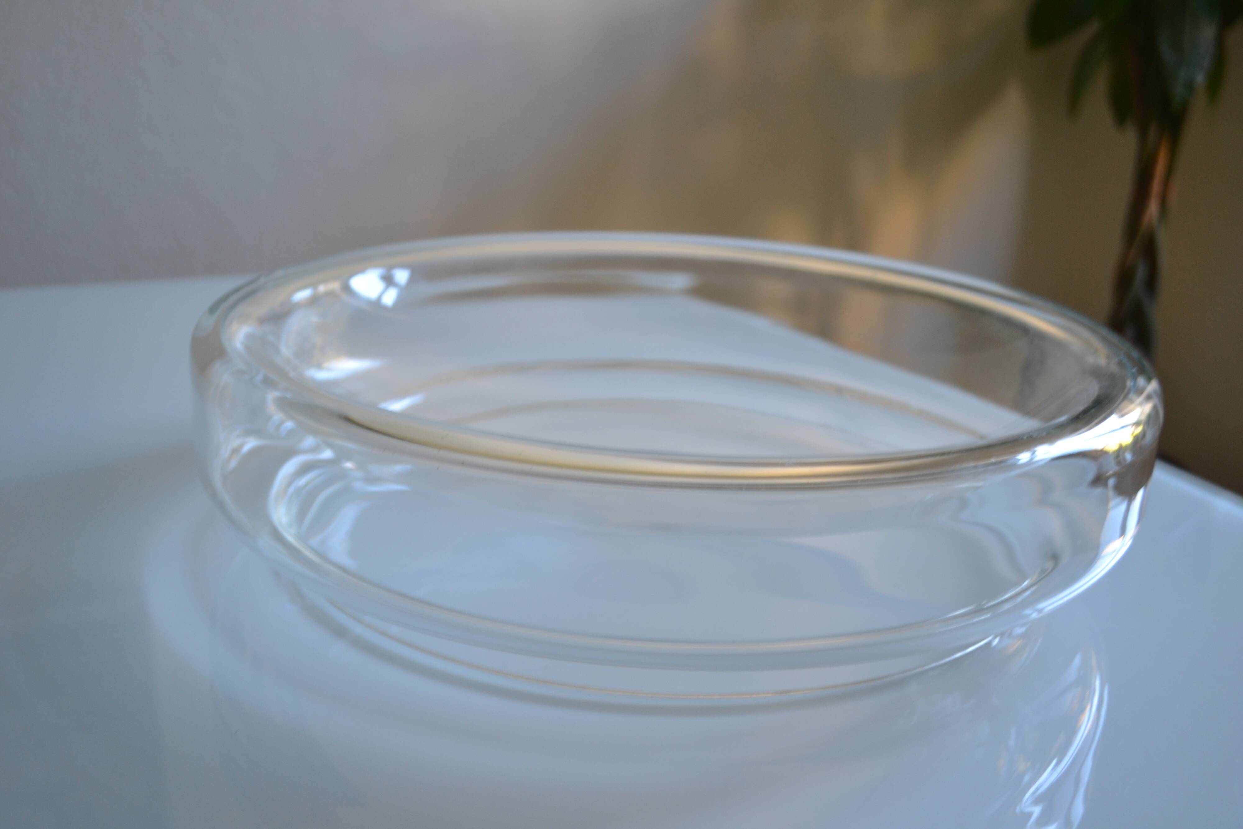 vide poche en verre soufflé, Murano Italy vers 1970 D : 35 cm