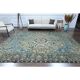 1960s Vintage Persian Handmade Wool Cotton Brown Area Rug 278x354