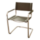 Mart Stam Style Cantilever Chairs – S34 Inspired, Chrome Frame, Leather Uph