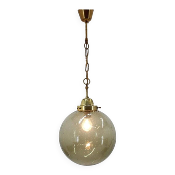 Suspension en verre du milieu du siècle de Kamenicky Senov, années 1970
