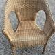Vintage rattan armchair