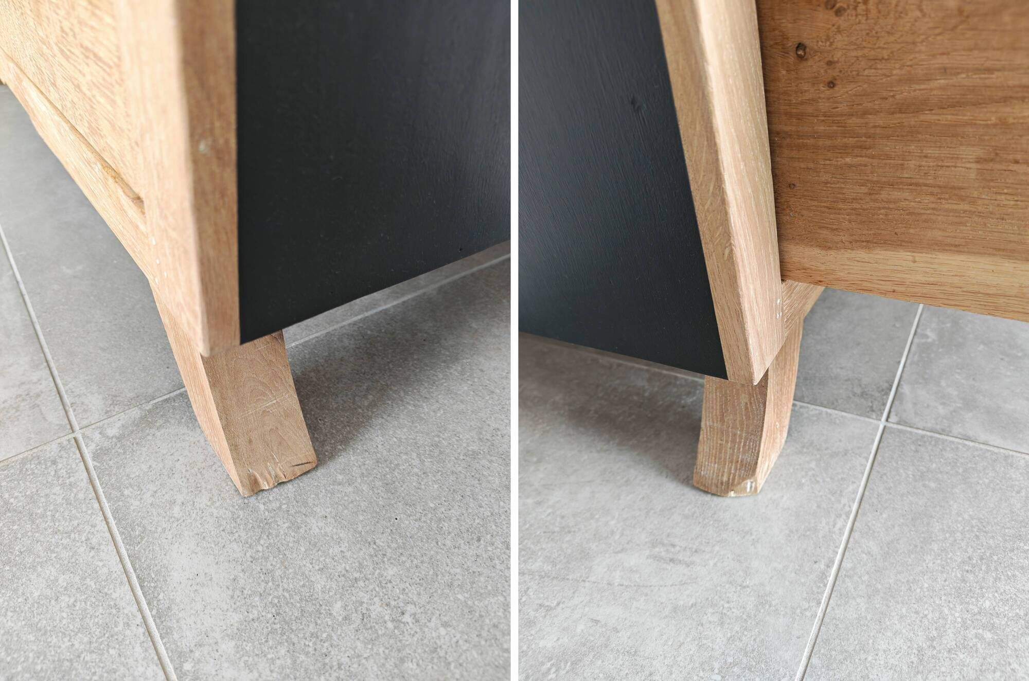 Commode 1950 - 1960 solid oak front