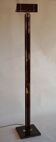 Metal and brass floor lamp, Relco Milano, 1970s.