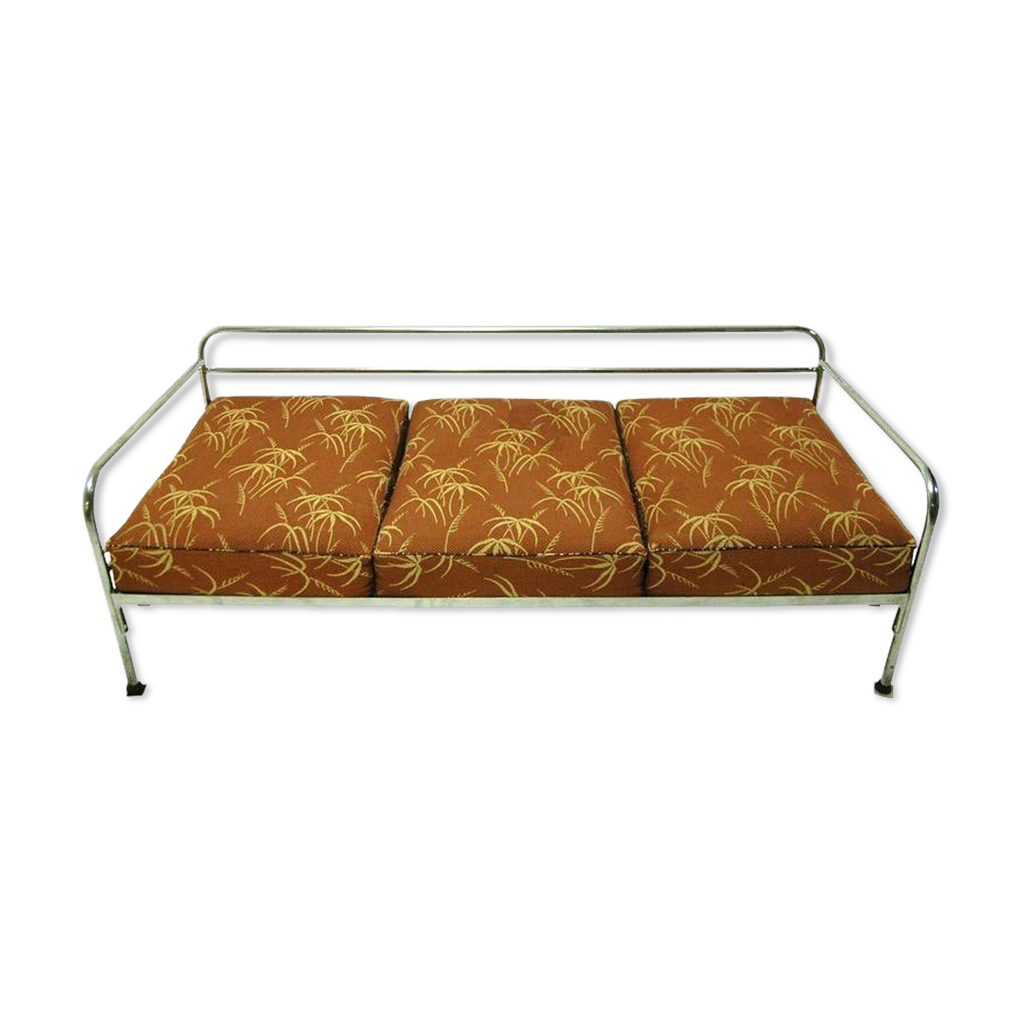 Chromium plated bauhaus sofa by Robert Slezák, 1930s