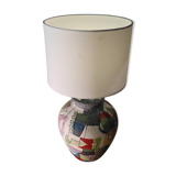 Ceramic lamp geometric cubism pablo style 45x22
