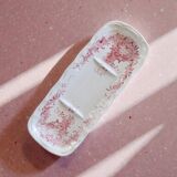 Small 19th-century dish in pink ironstone.