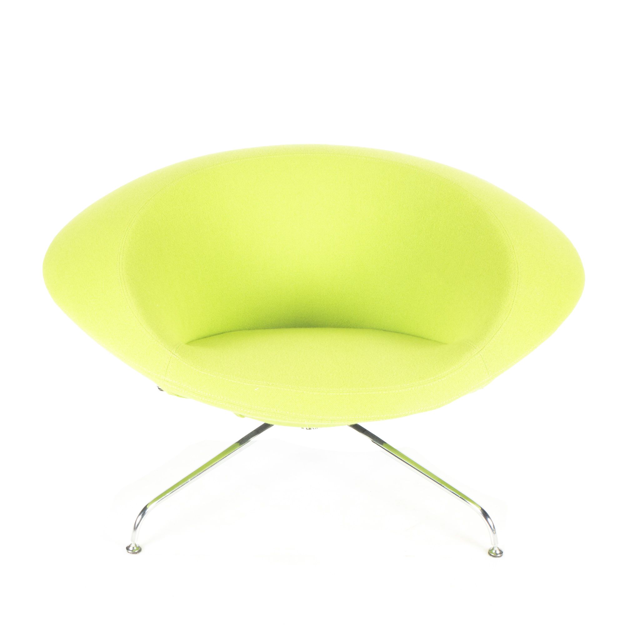 Set of 2 Green Kirk lounge chair by René Holten for Artifort, 1990
