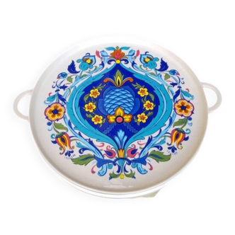 Plateau Villeroy et Boch, décor Izmir, 1973