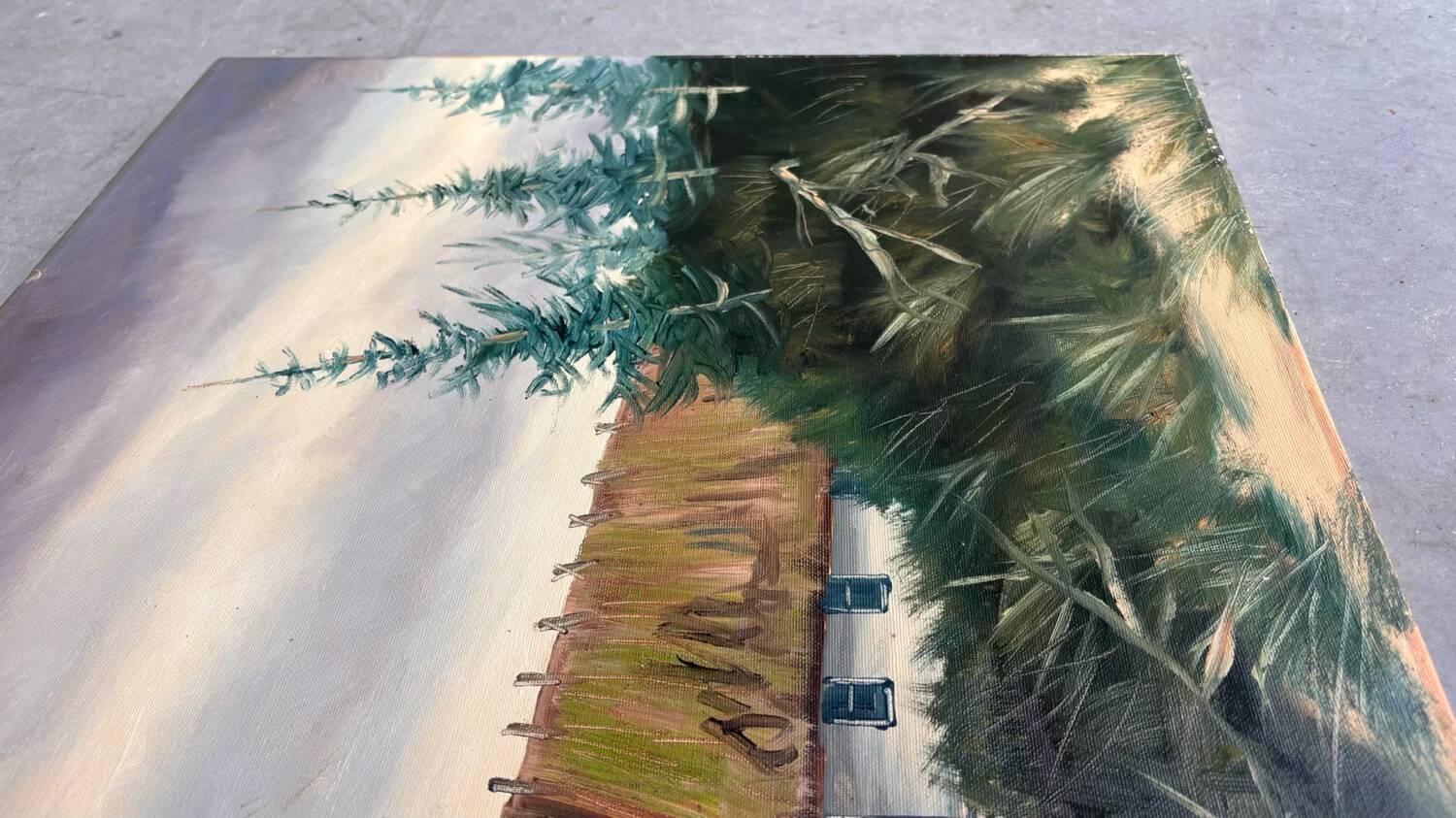 Painting Denmark sea view