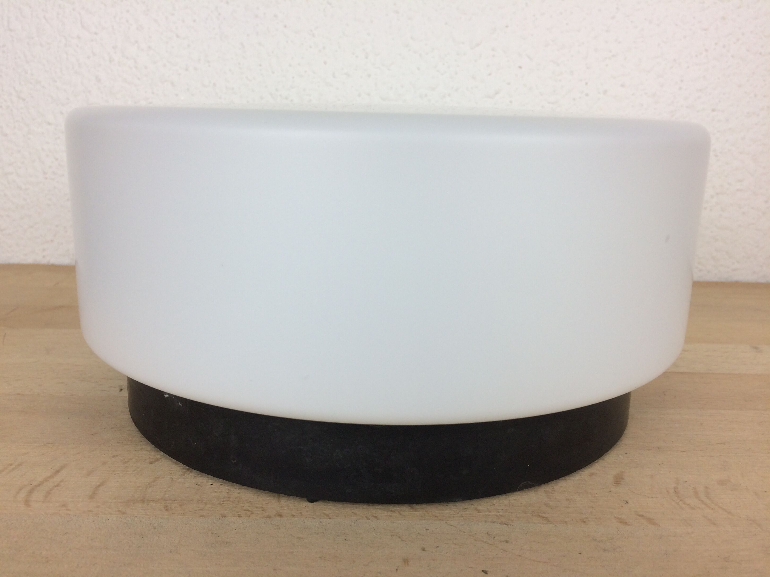 Round opaline and bakelite wall light rzb leuchten