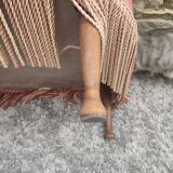 Fauteuil crapaud velours rose