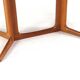 Large oval extendable dining table Gudme Danish design in teak - restored