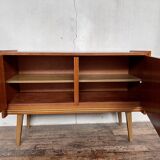 Vintage teak compass feet