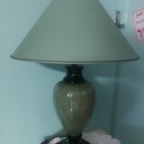 Living room lamp to pose, green ceramic foot