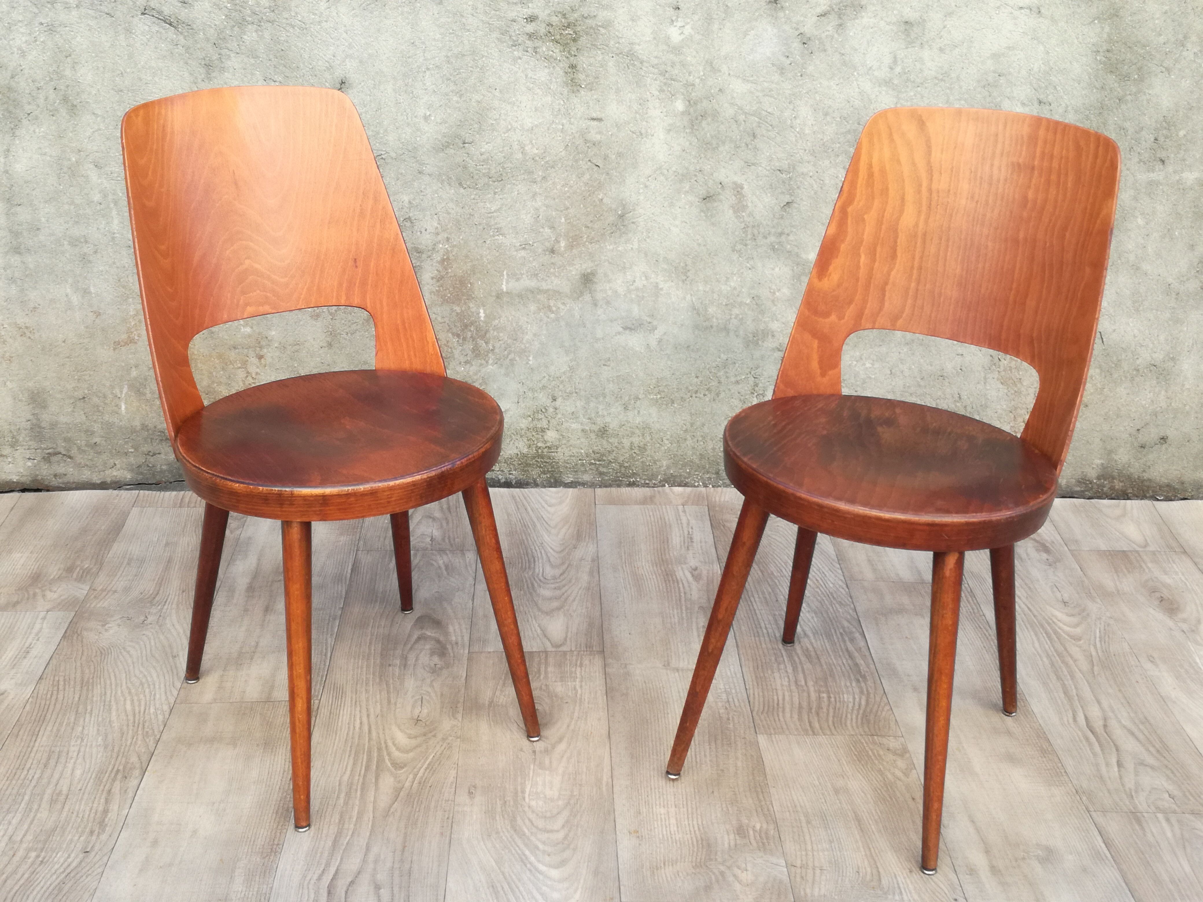 Pair of Baumann Mondor bistro chairs