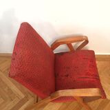 Red Armchairs By Frantisek Jirak Tatra Nabytok Pravenec – Famous Design From 60’s - PAIR