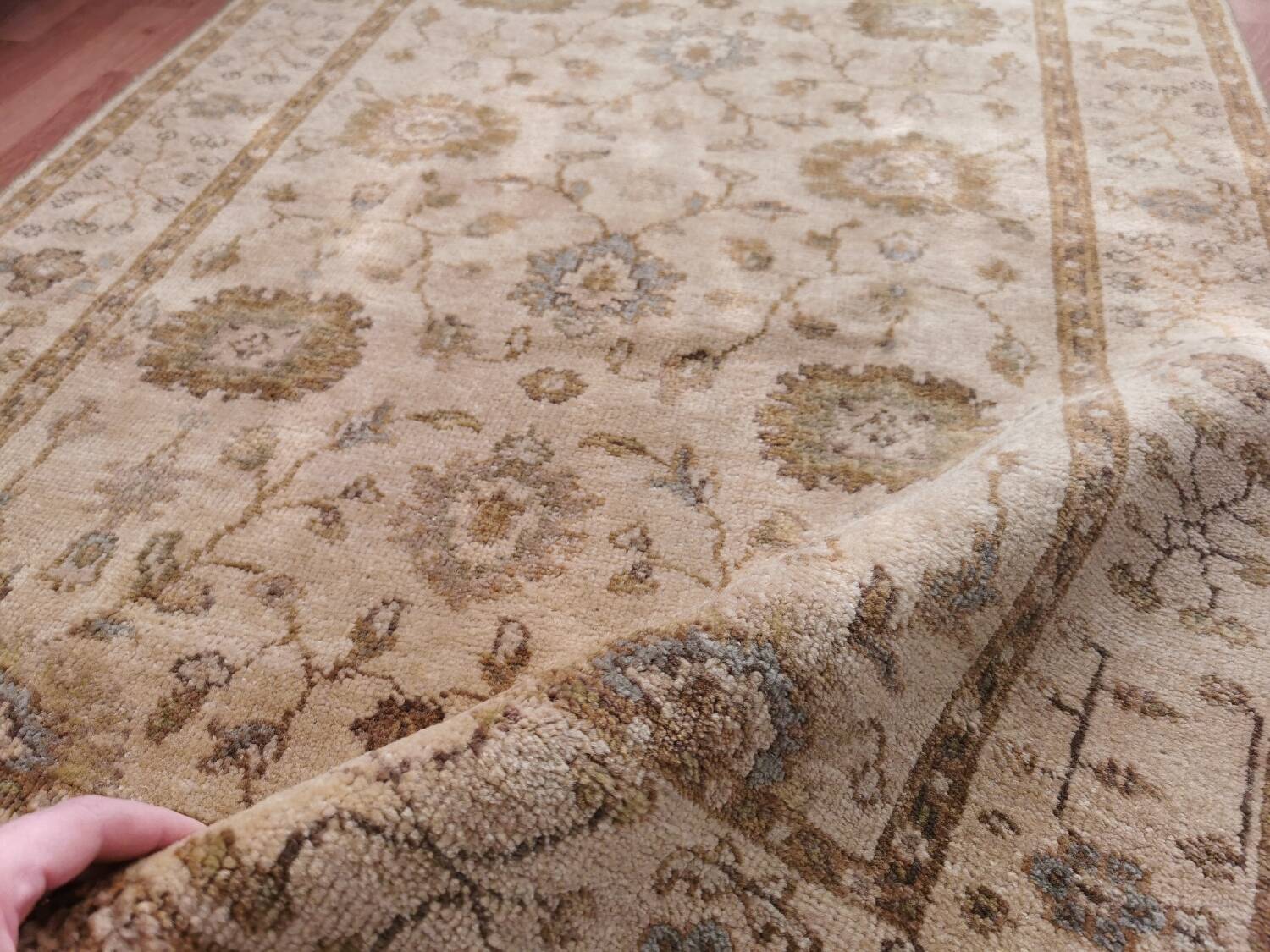 Vintage handmade Persian carpet, wool, ancient Iranian carpet, 163×104cm.