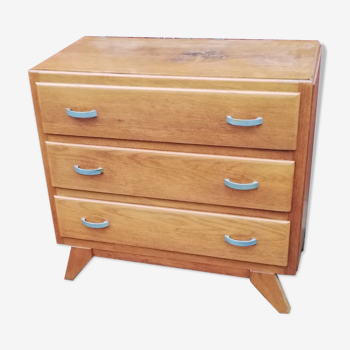 Commode vintage pieds compas