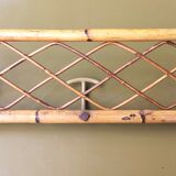 Rattan coat rack