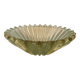 Antique yellow glass salad bowl