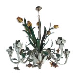 Painted iron chandelier 1950