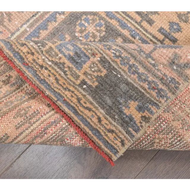 1970s Turkish Oushak Hand-Knotted Wool Rug 77x360