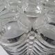 Vintage ceiling light WILA Leuchten in textured glass, Germany 1970.