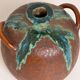 Large Handmade Ceramic Vase with Drip Glaze